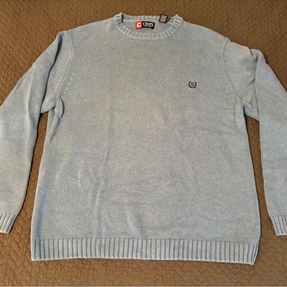 XL Light Blue Chaps Sweater